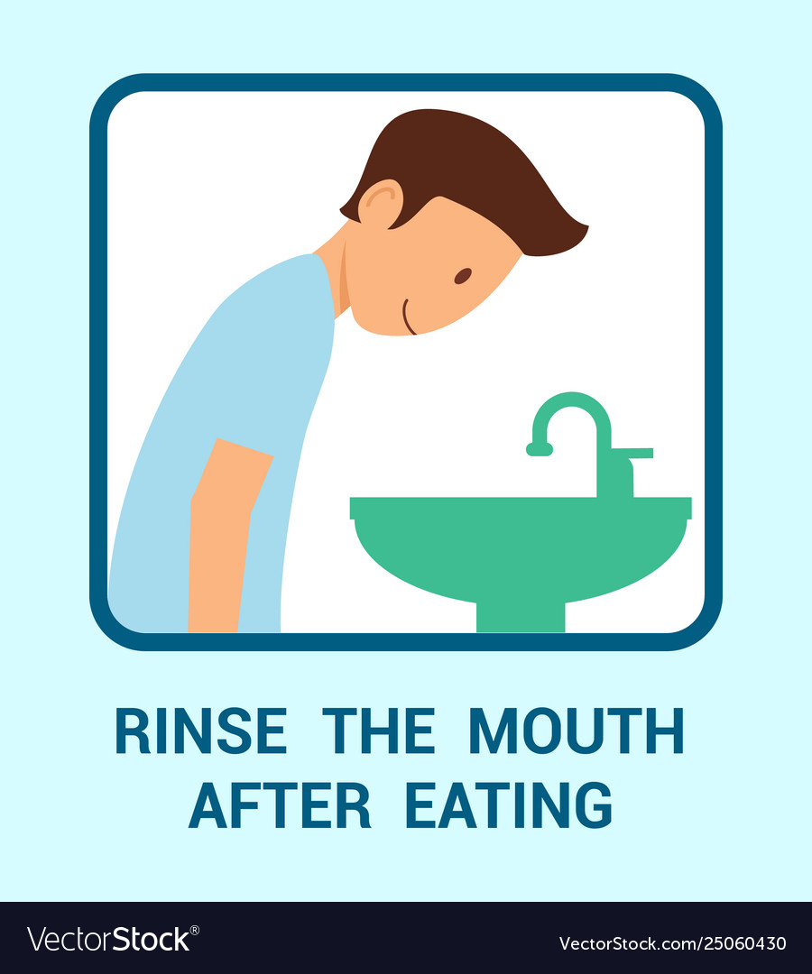 rinse-mouth-after-eating-poster-concept-royalty-free-vector