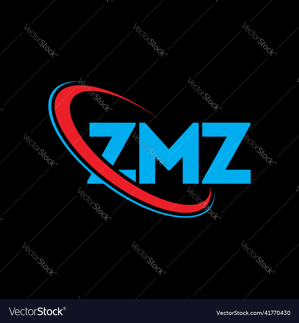 Zmz logo letter design Royalty Free Vector Image