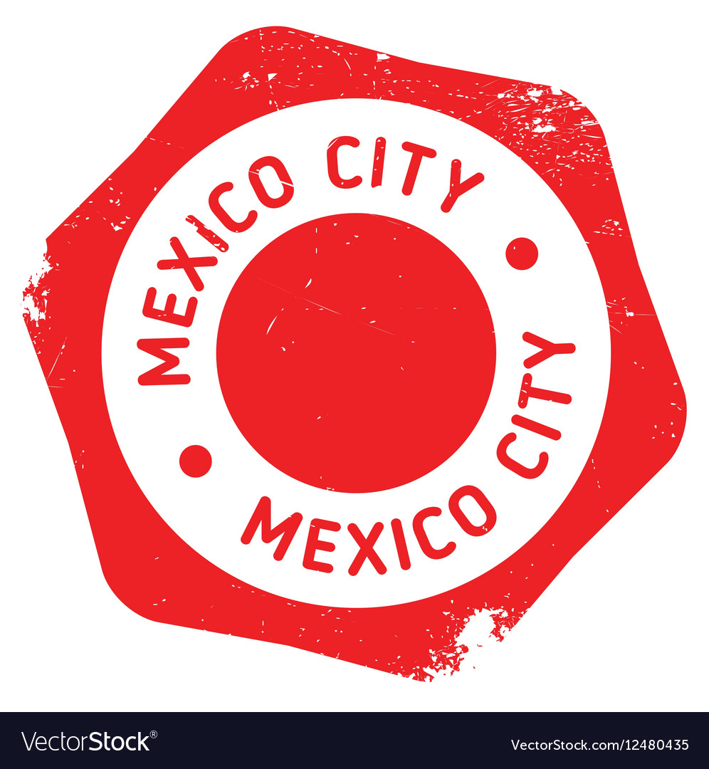 Mexico city stamp Royalty Free Vector Image - VectorStock