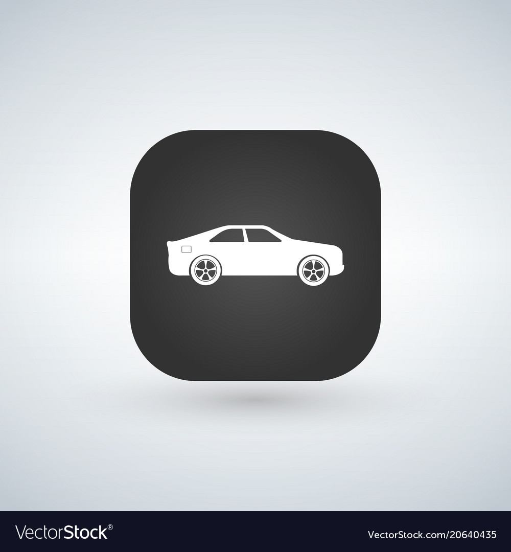 Sedan Car Model Over Black Icon Royalty Free Vector Sedan Car Model Over Black Icon Vector Image
