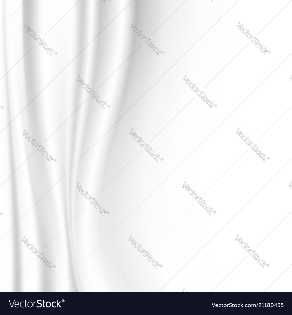 White cloth background with copy space Royalty Free Vector