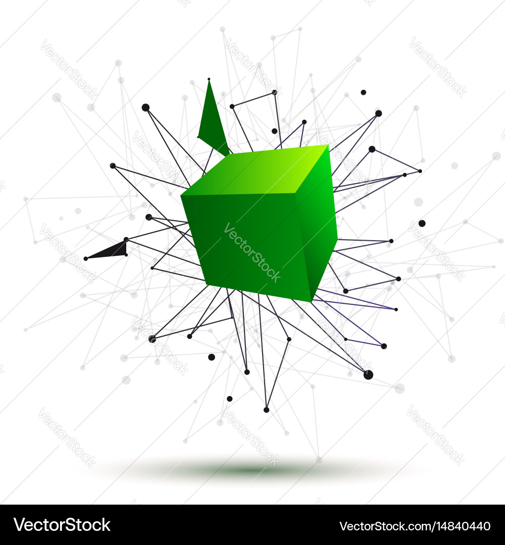 3d cube abstract background Royalty Free Vector Image