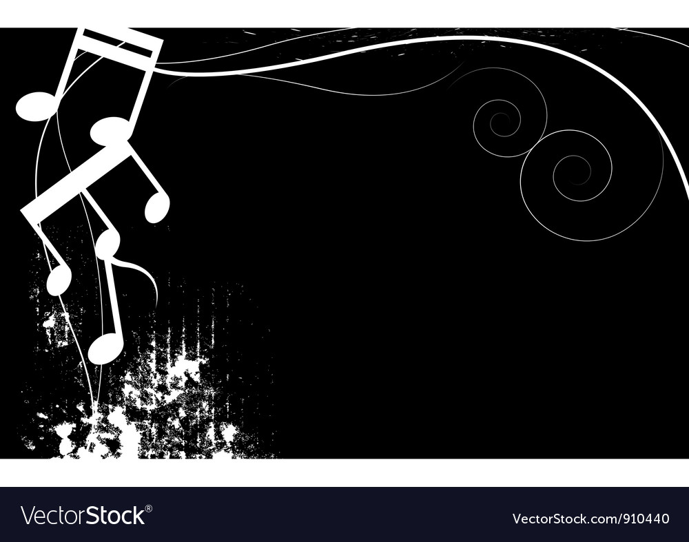 Black And White Music Grunge Background Royalty Free Vector