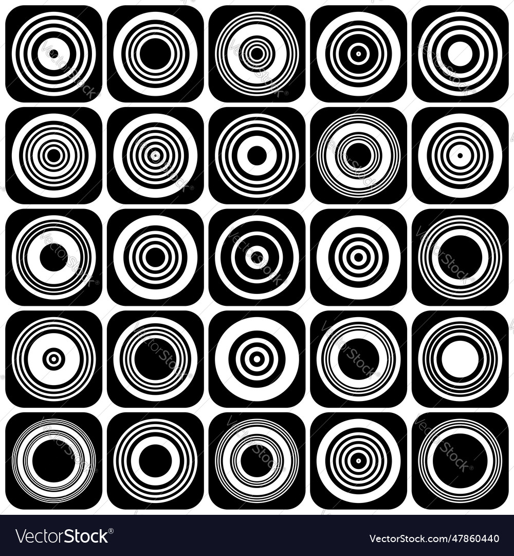 Circle and square design elements Royalty Free Vector Image