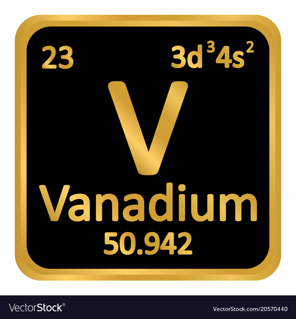 vanadium atom periodic table