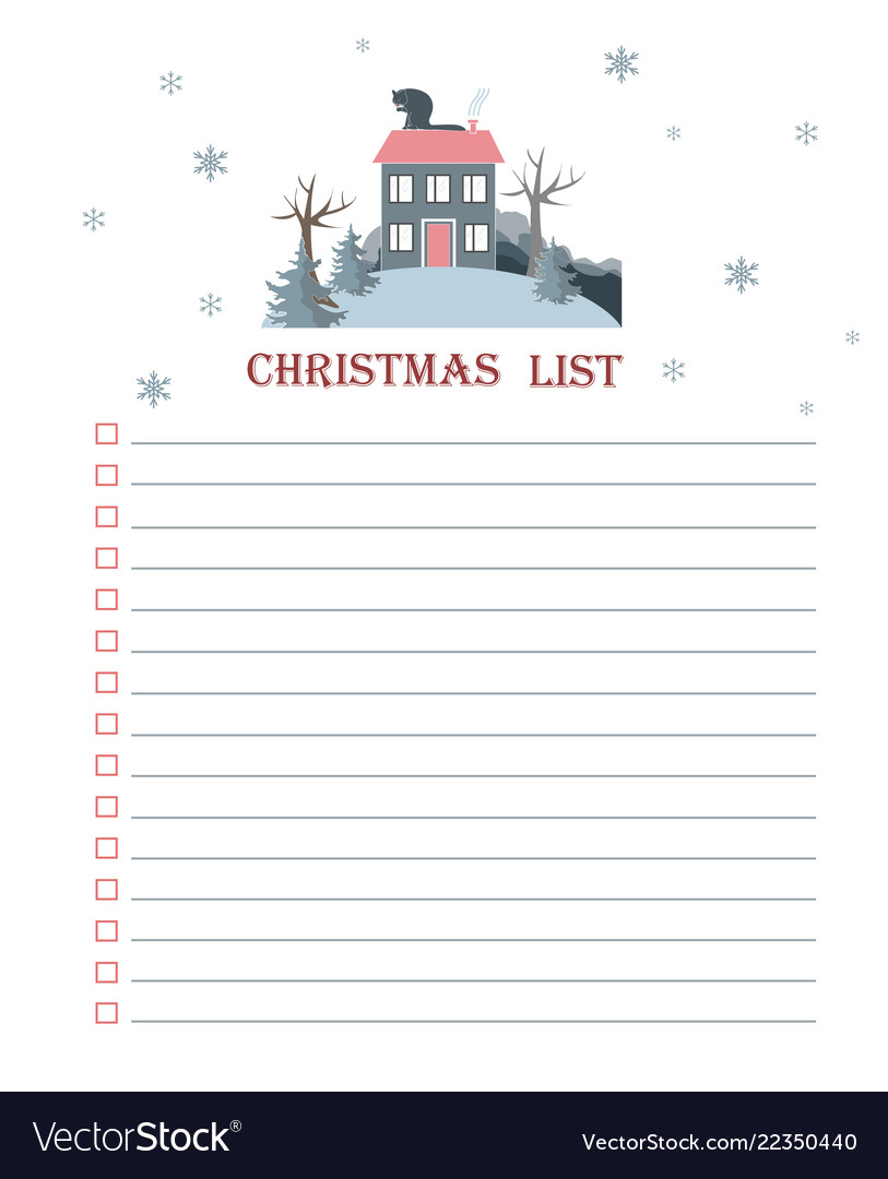 Free Printable Christmas To Do List Template