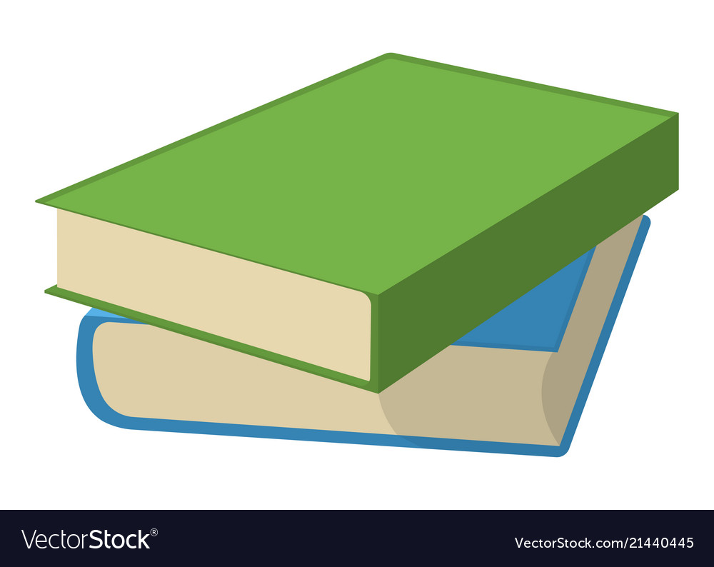 Book and textbook school supplies icon and logo Vector Image