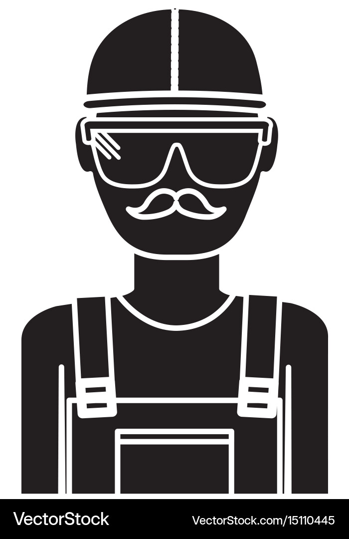 Construction worker icon Royalty Free Vector Image