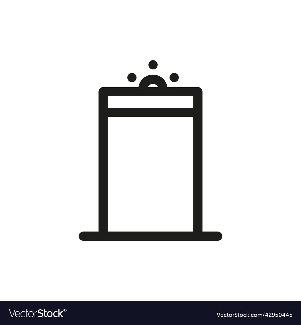 Security gate access door or scanner Royalty Free Vector
