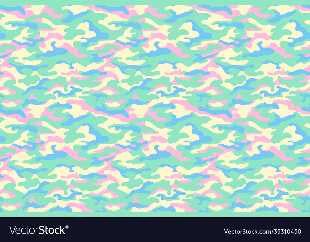 Camouflage texture pastel colors Royalty Free Vector Image