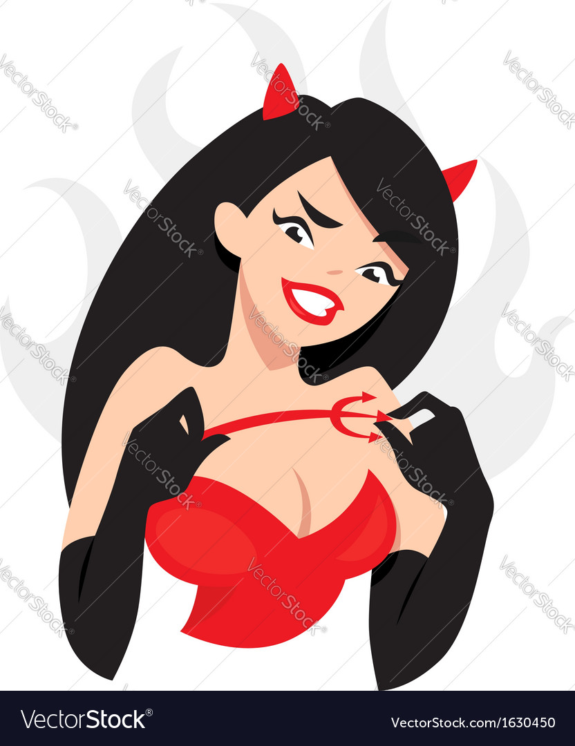 Sexy Devil Girl Royalty Free Vector Image Vectorstock 