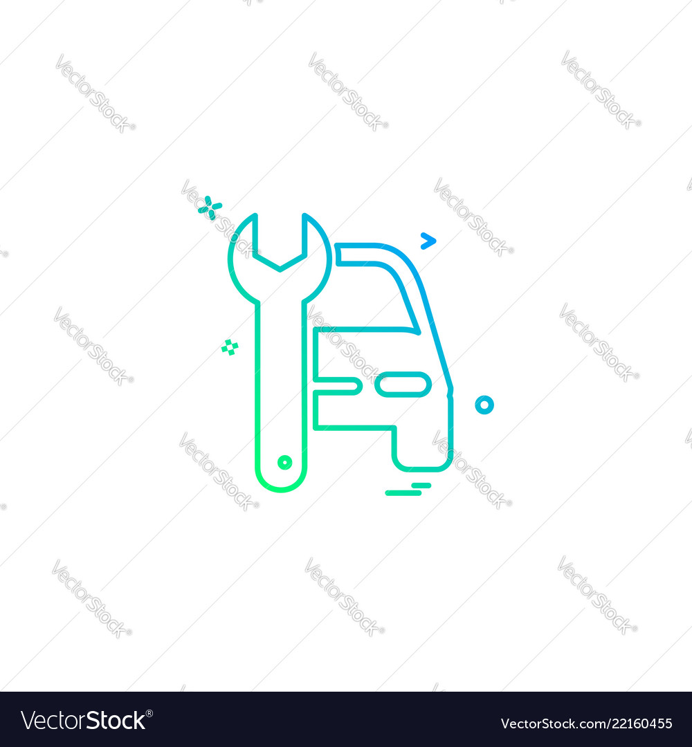 Auto repair icon design Royalty Free Vector Image