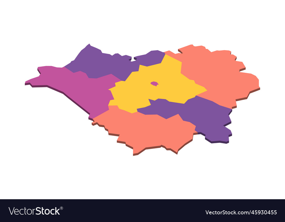 Belarus political map of administrative divisions Vector Image