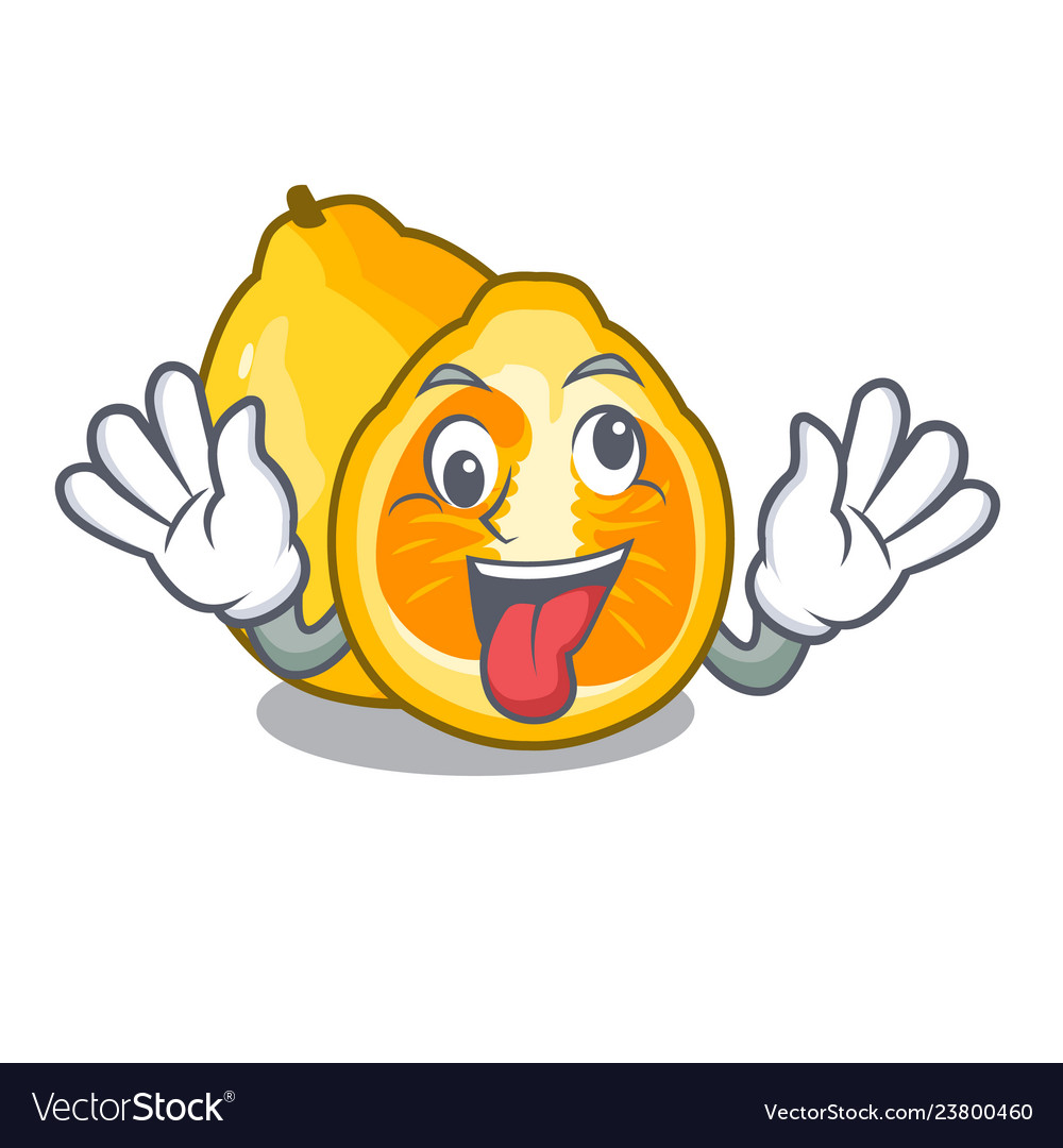 Crazy ugly fruit in the character shape Royalty Free Vector