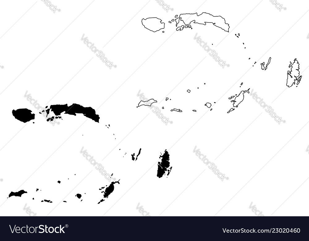 Maluku province map Royalty Free Vector Image - VectorStock