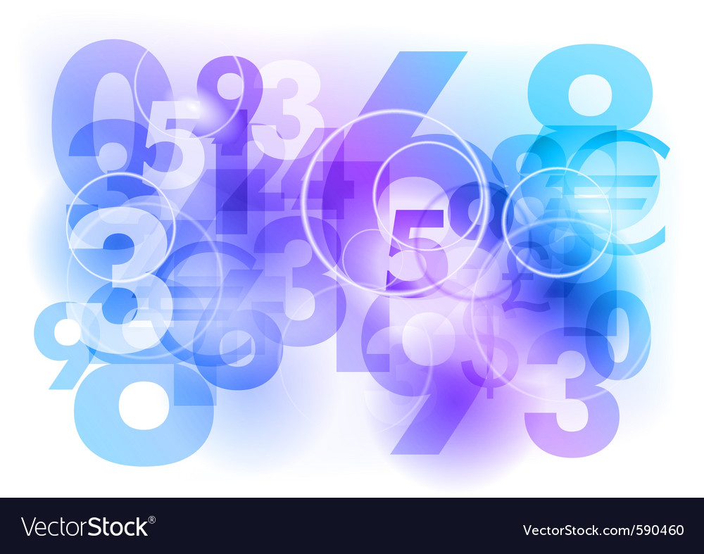 numbers background royalty free vector image vectorstock numbers background