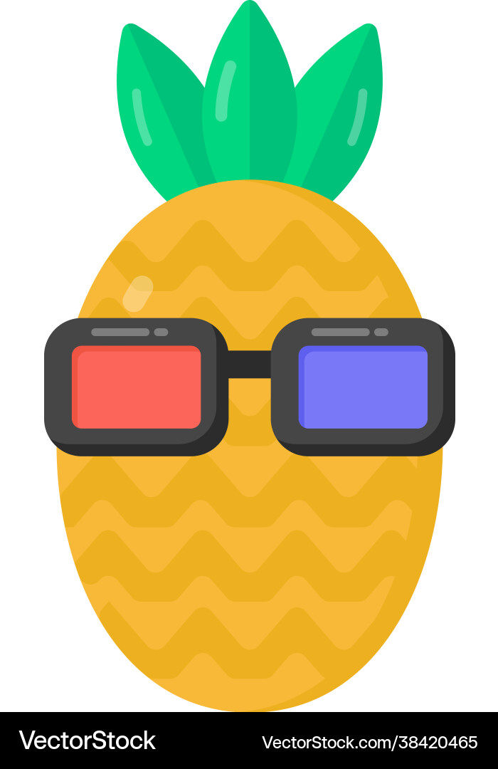 Cute pineapple Royalty Free Vector Image - VectorStock