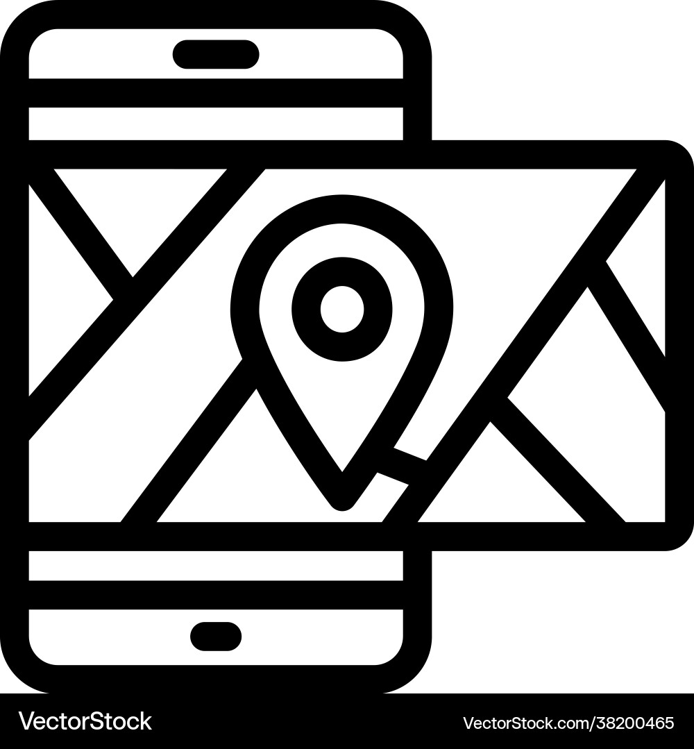Mobile navigation Royalty Free Vector Image - VectorStock