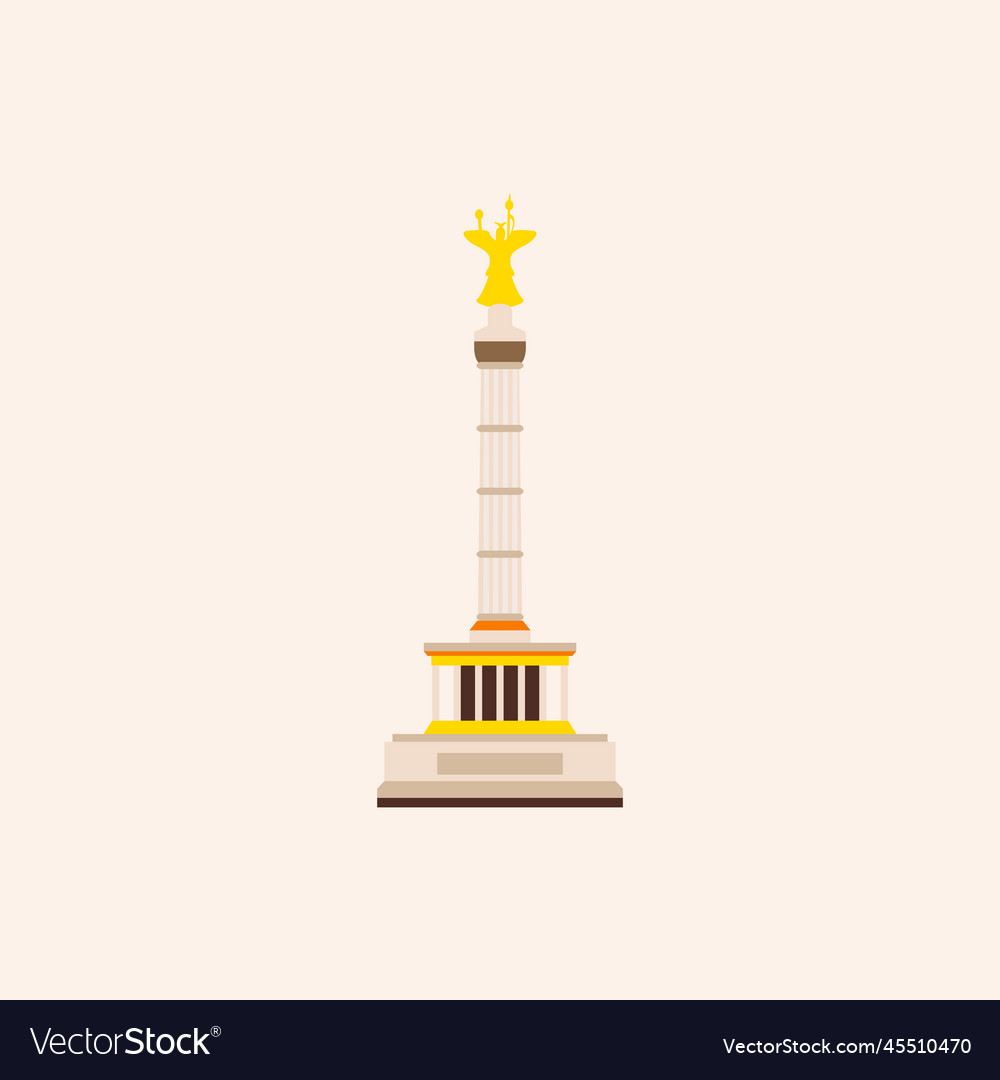 Berlin victory column Royalty Free Vector Image