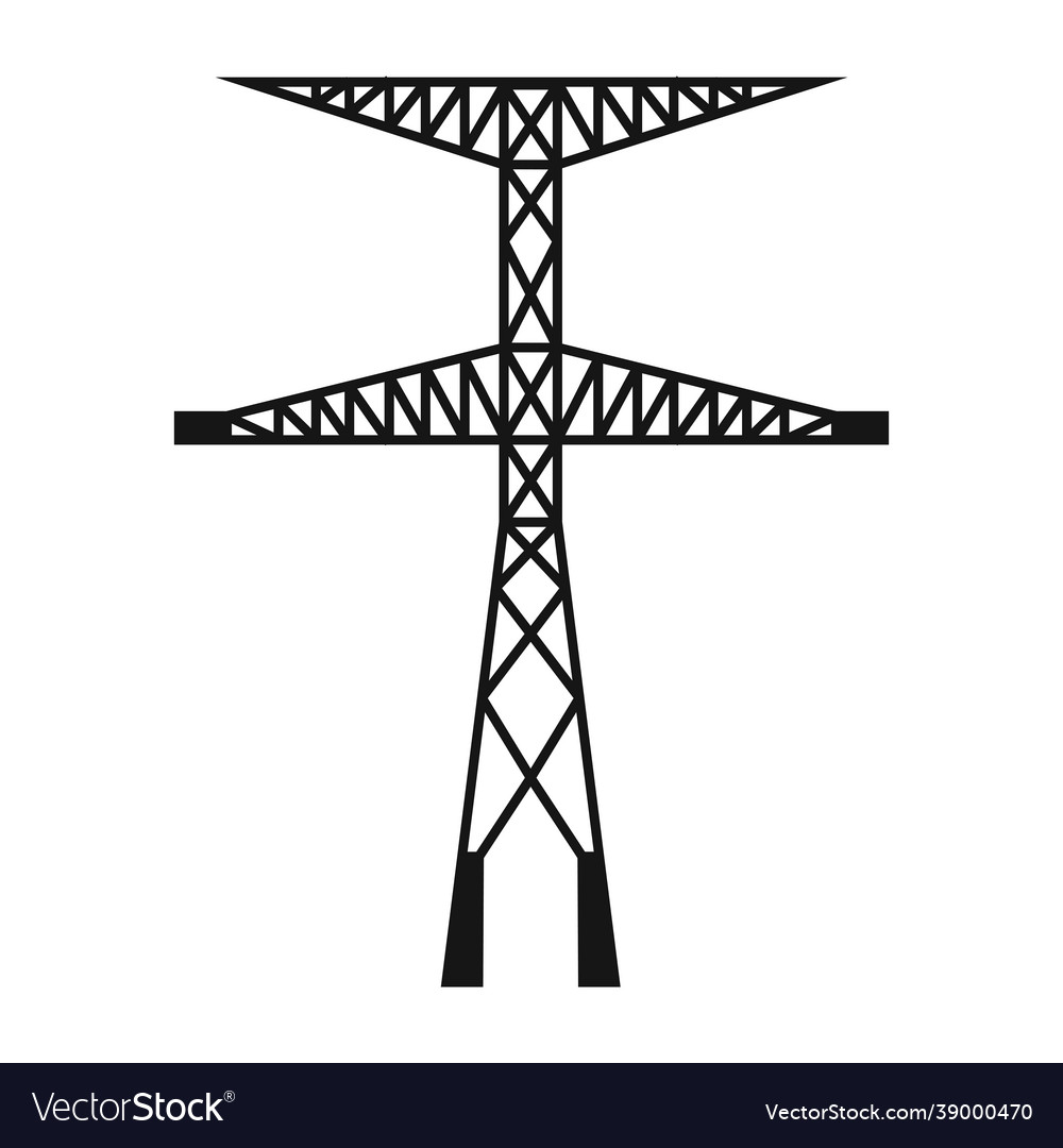 Electric tower Royalty Free Vector Image - VectorStock