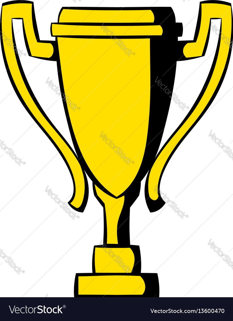 Golden trophy cup icon icon cartoon Royalty Free Vector Golden trophy cup icon icon cartoon Royalty Free Vector