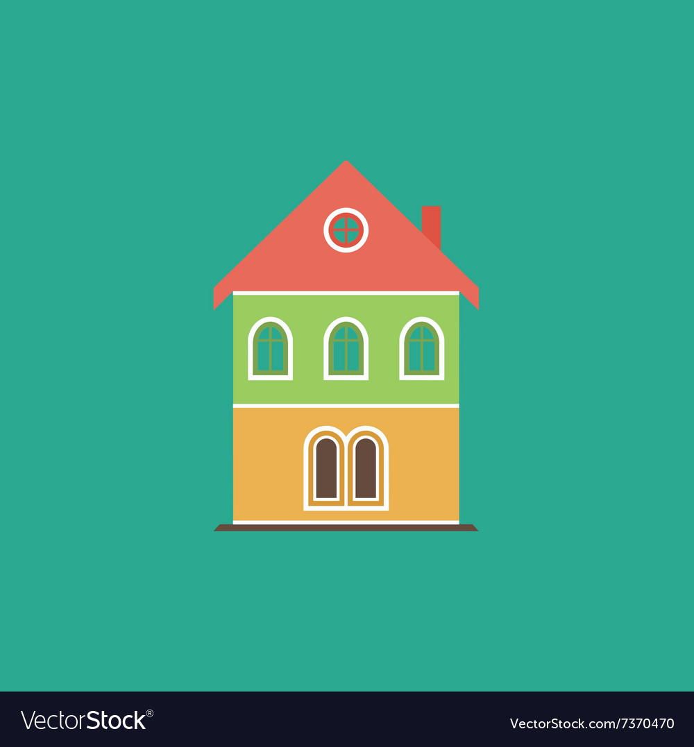 House Flat Icon Royalty Free Vector Image - Vectorstock