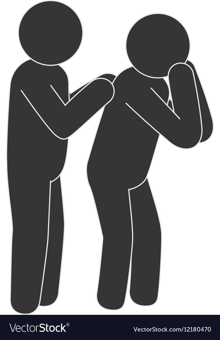 Human silhouette doing resuscitation Royalty Free Vector