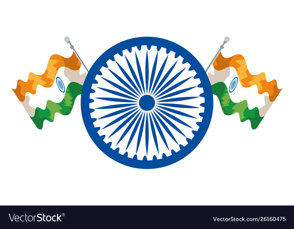 ashoka-chakra-indian-with-flags-royalty-free-vector-image