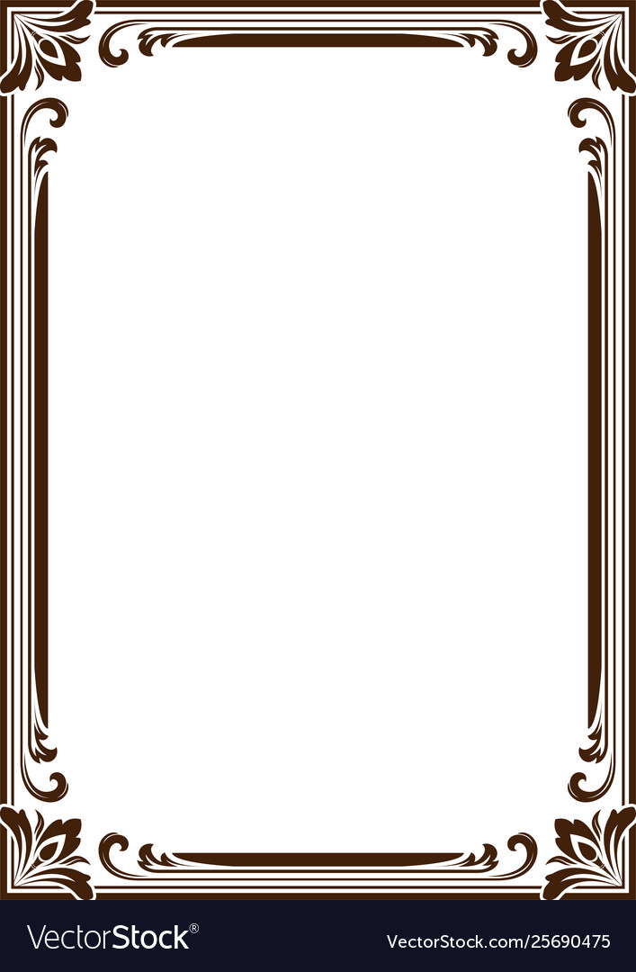 Decorative frame Royalty Free Vector Image - VectorStock