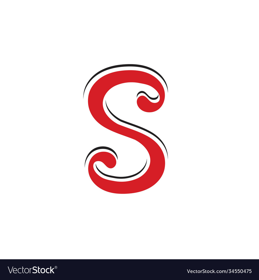 S logo and symbol design image Royalty Free Vector Image