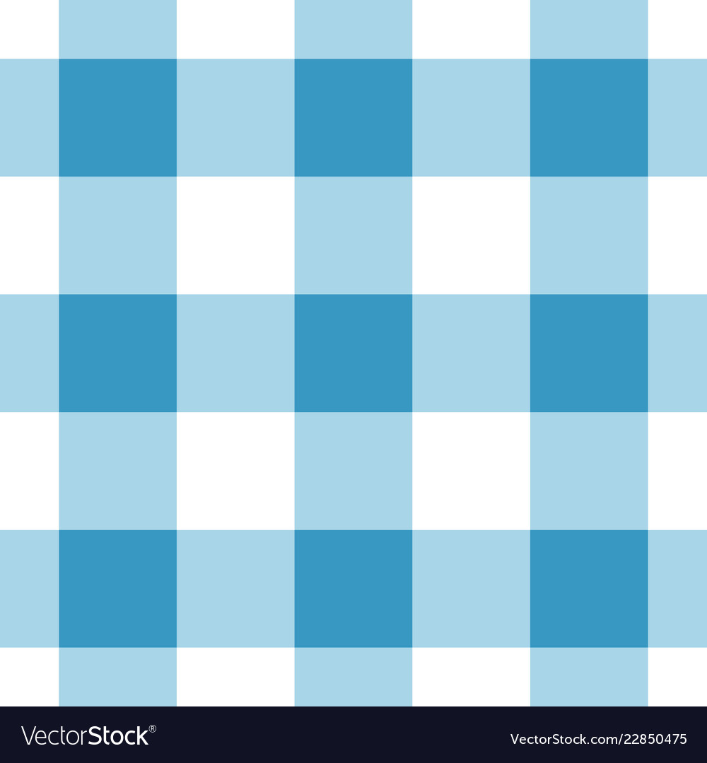 Seamless white dark and bright blue tartan Vector Image