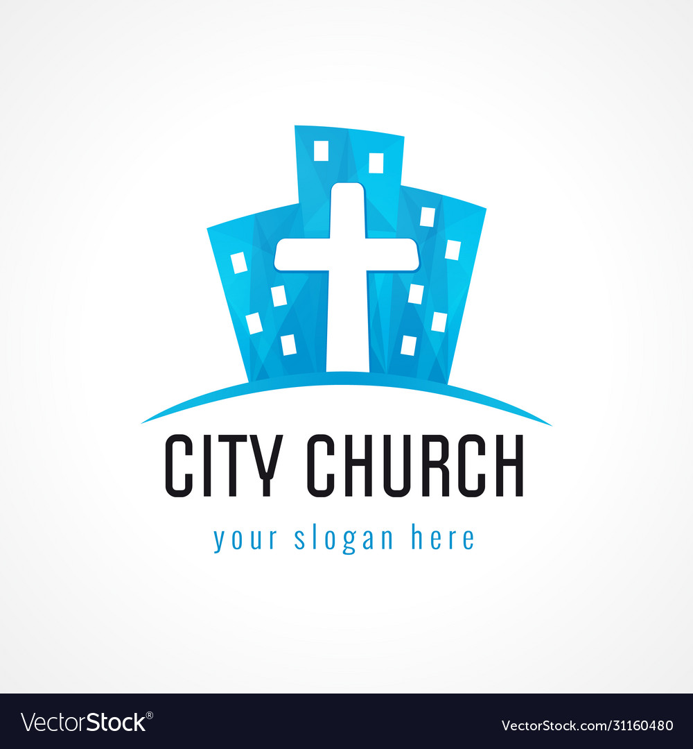 City church logo Royalty Free Vector Image - VectorStock