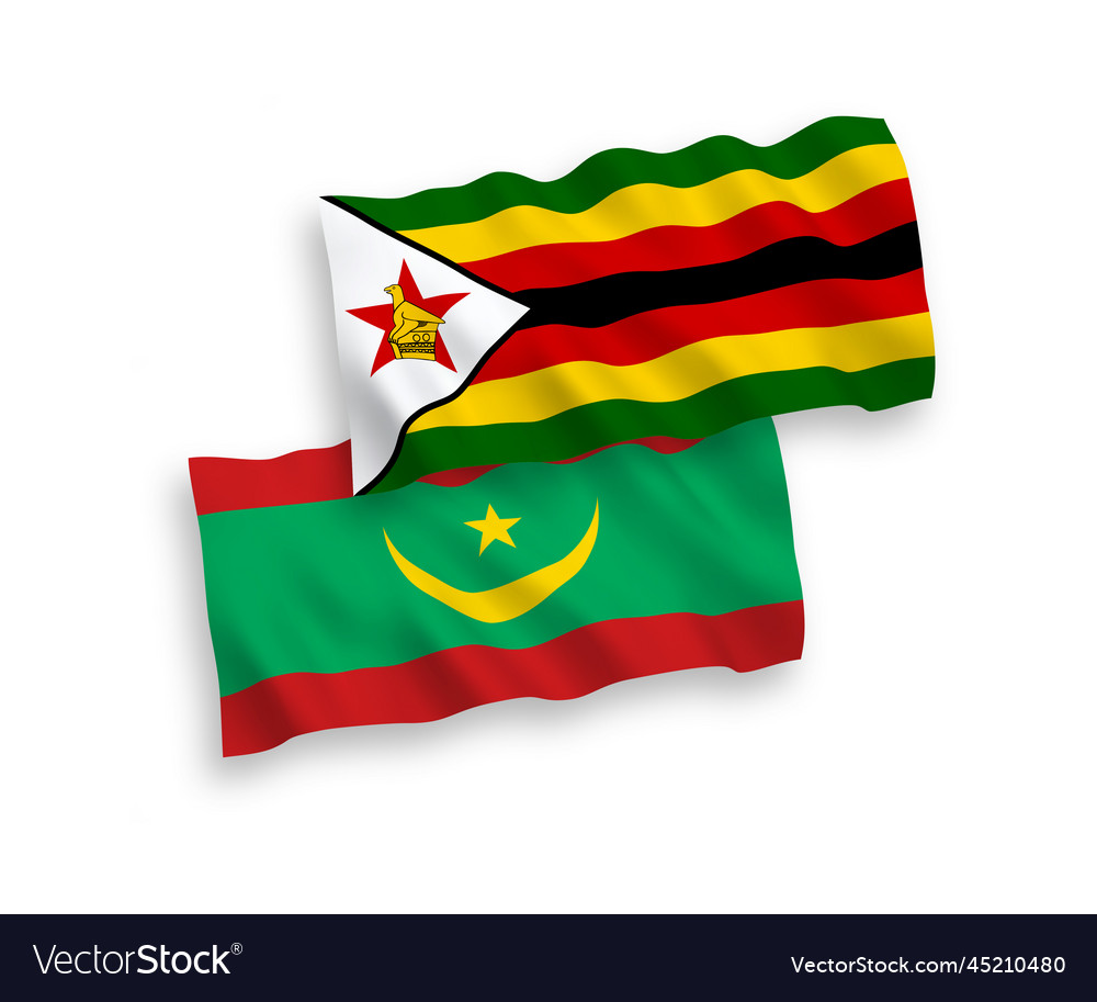 Flags of islamic republic mauritania Royalty Free Vector