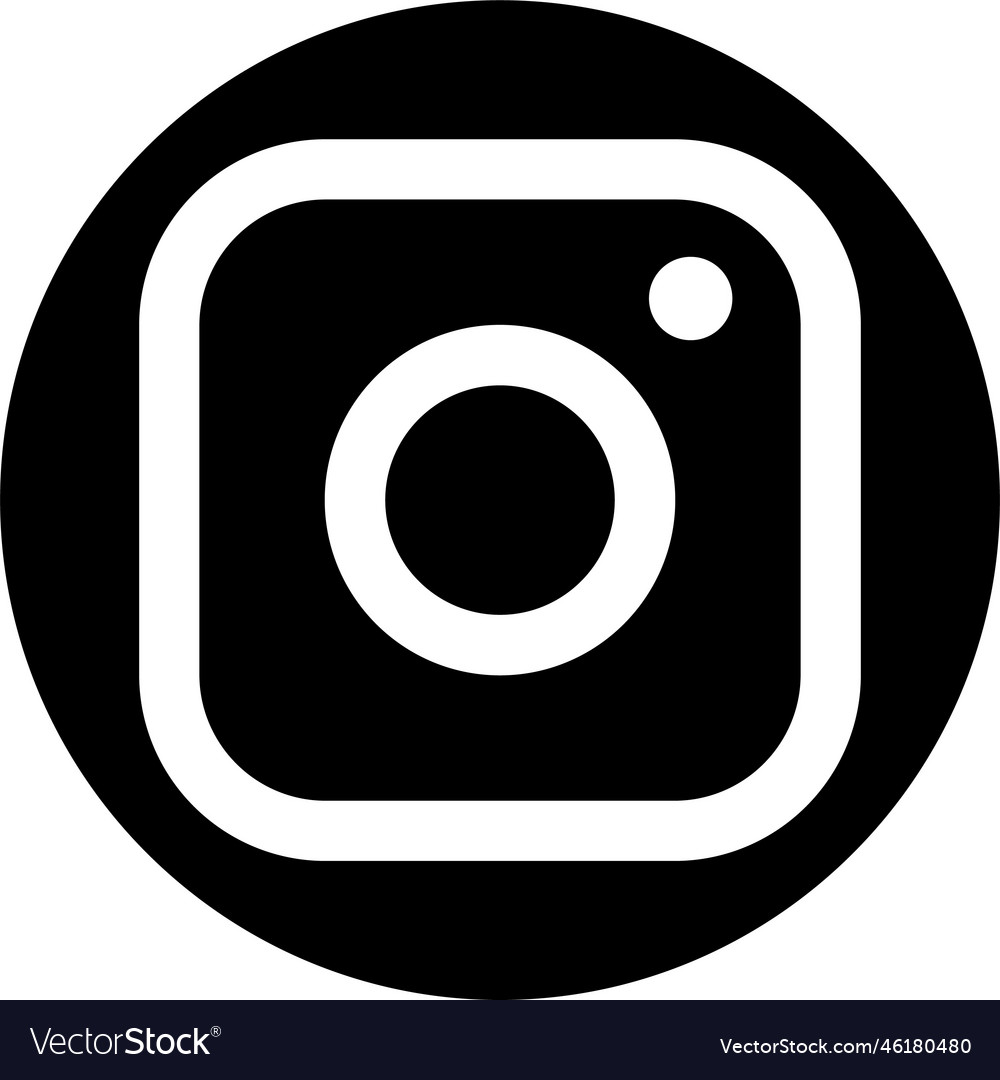 Instagram logo insta realistic social media icon Vector Image