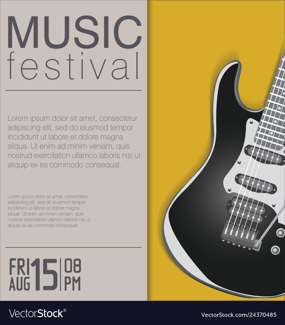 Music festival background Royalty Free Vector Image