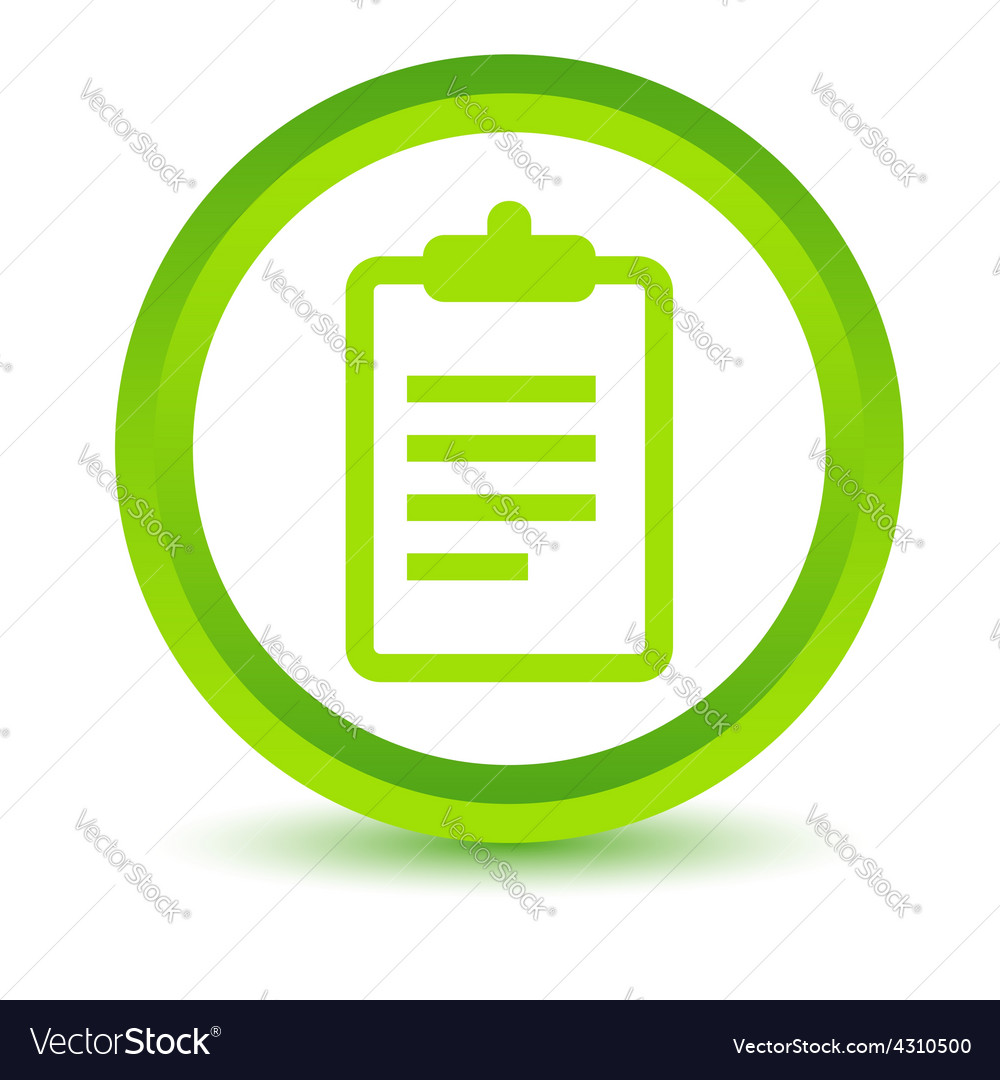 Green list icon Royalty Free Vector Image VectorStock