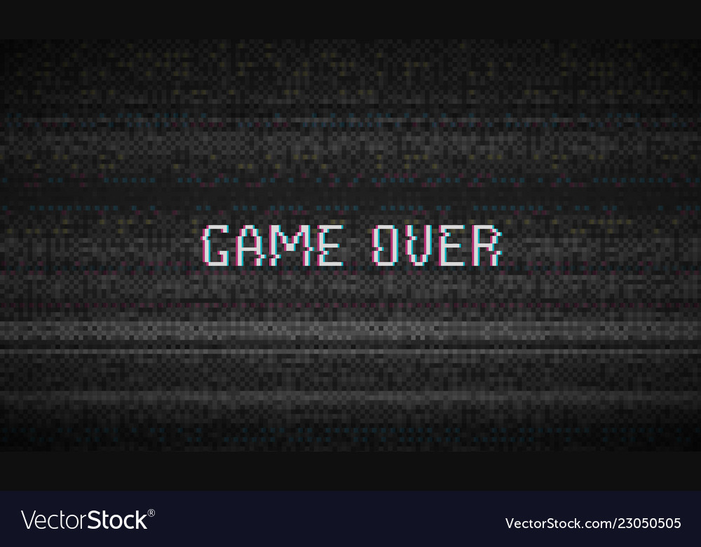 Glitch Texture Pixel Noise Test Tv Screen Digital Vector Image