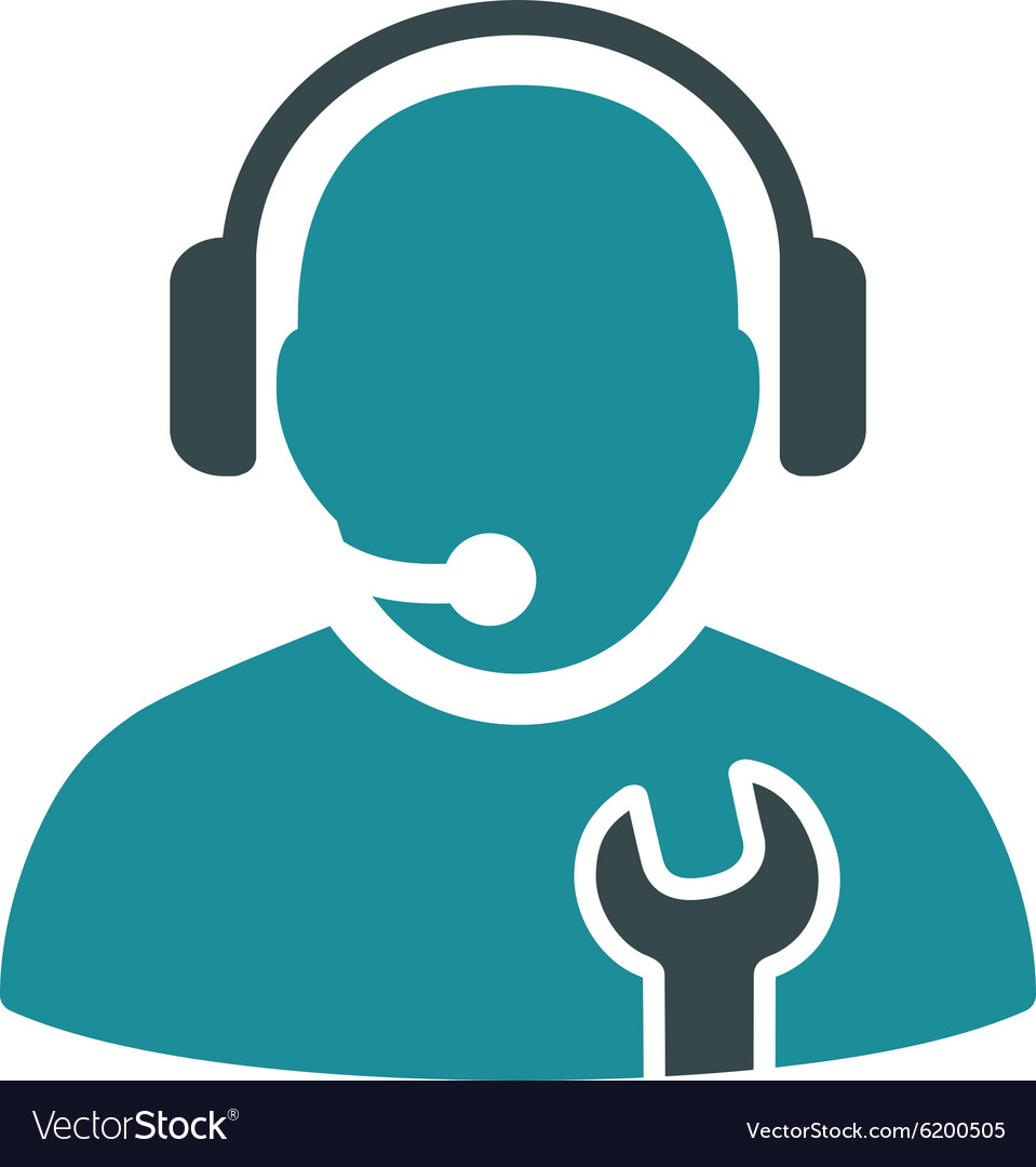 Service operator icon royalty free vector image