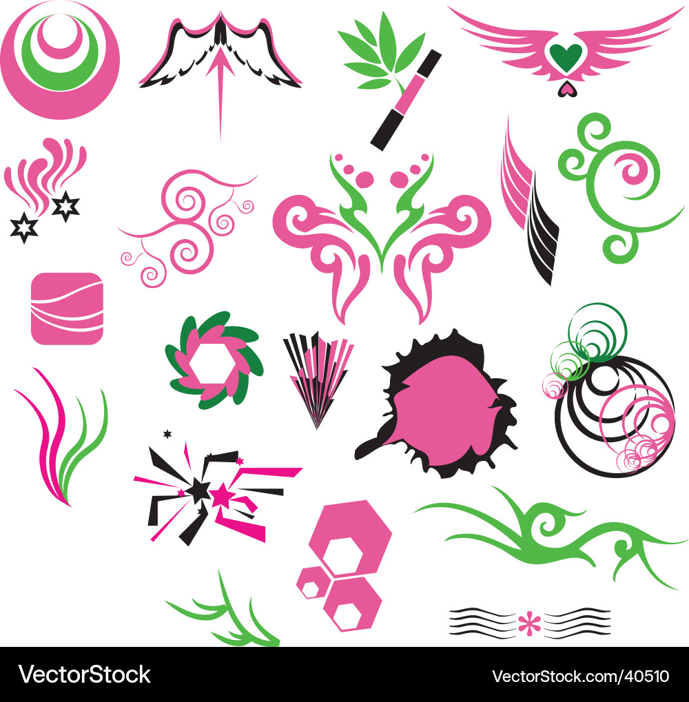 Design elements Royalty Free Vector Image - VectorStock