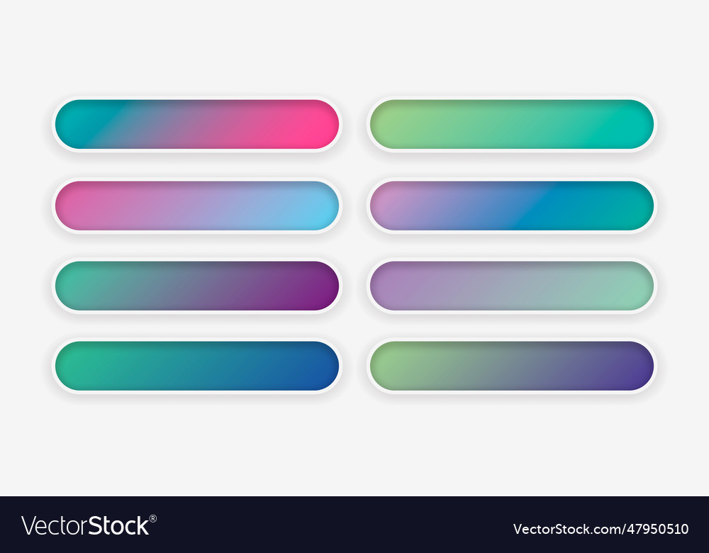 Set of abstract gradient backgrounds colorful Vector Image