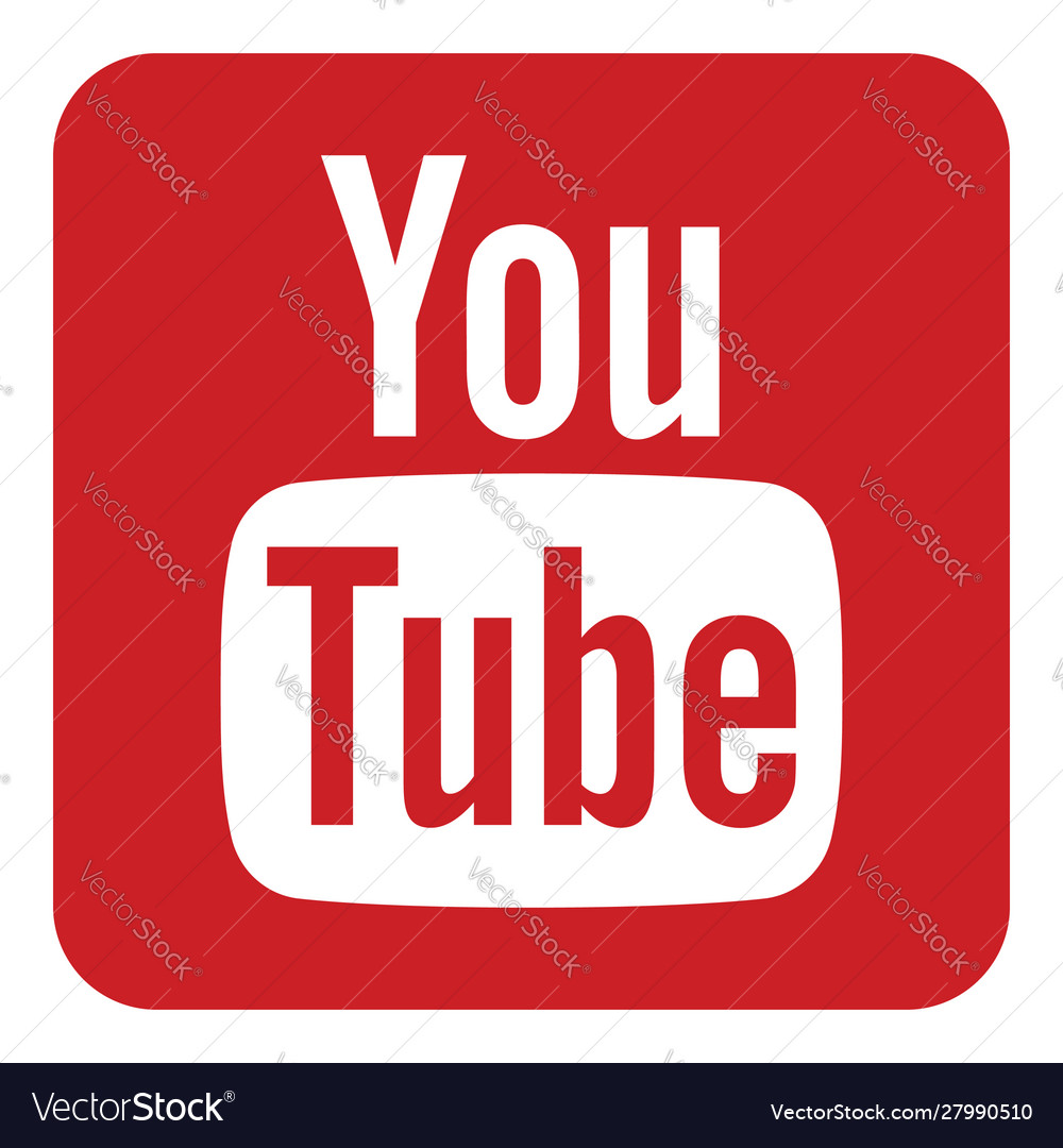  Youtube  logo  icon Royalty Free  Vector Image VectorStock