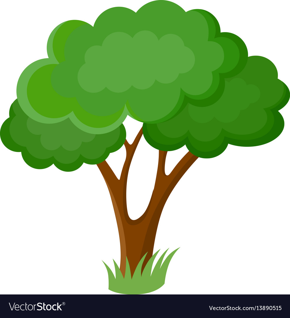 Decorative cartoon tree Royalty Free Vector Image Decorative cartoon tree Royalty Free Vector Image