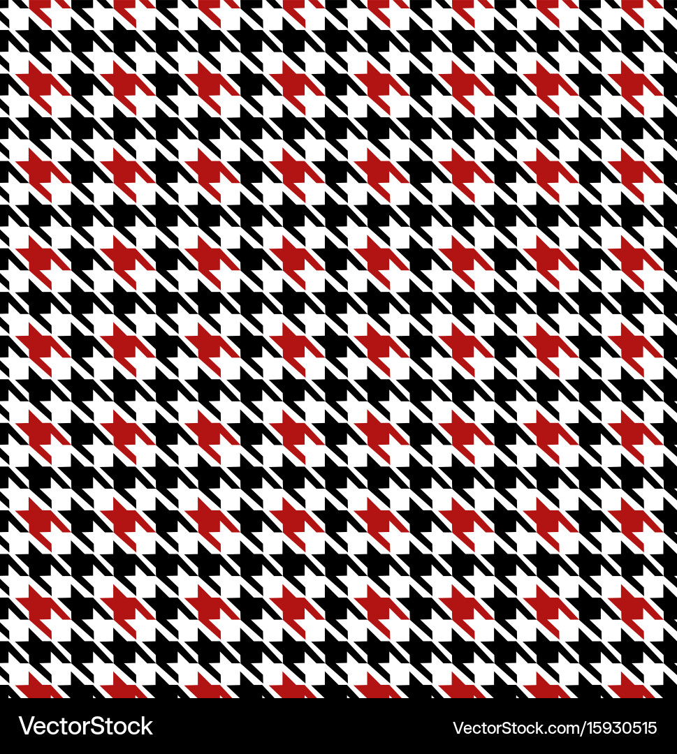 Hounds tooth seamless pattern Royalty Free Vector Image