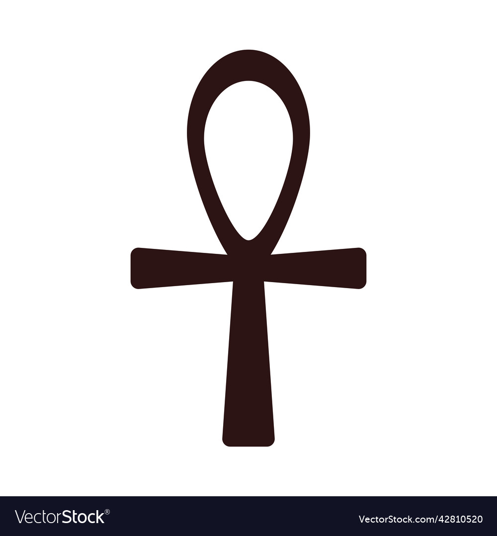 Ankh egyptian cross Royalty Free Vector Image - VectorStock