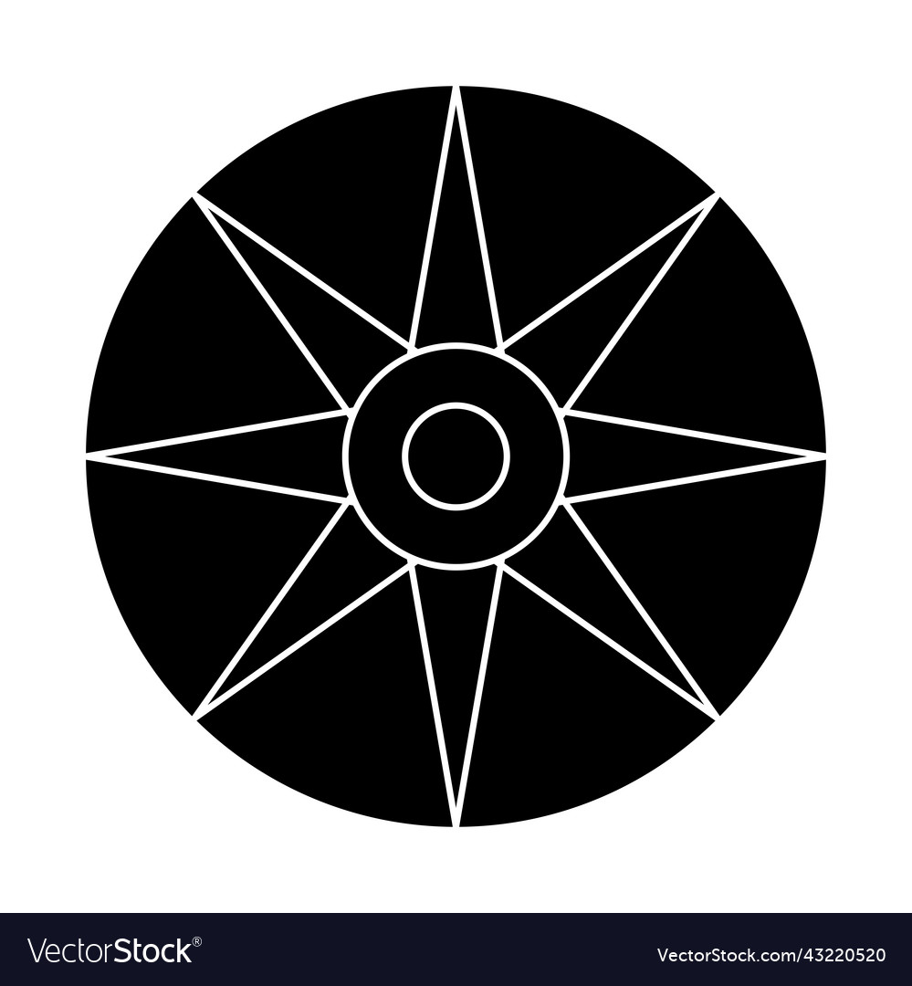 Black sun design Royalty Free Vector Image - VectorStock