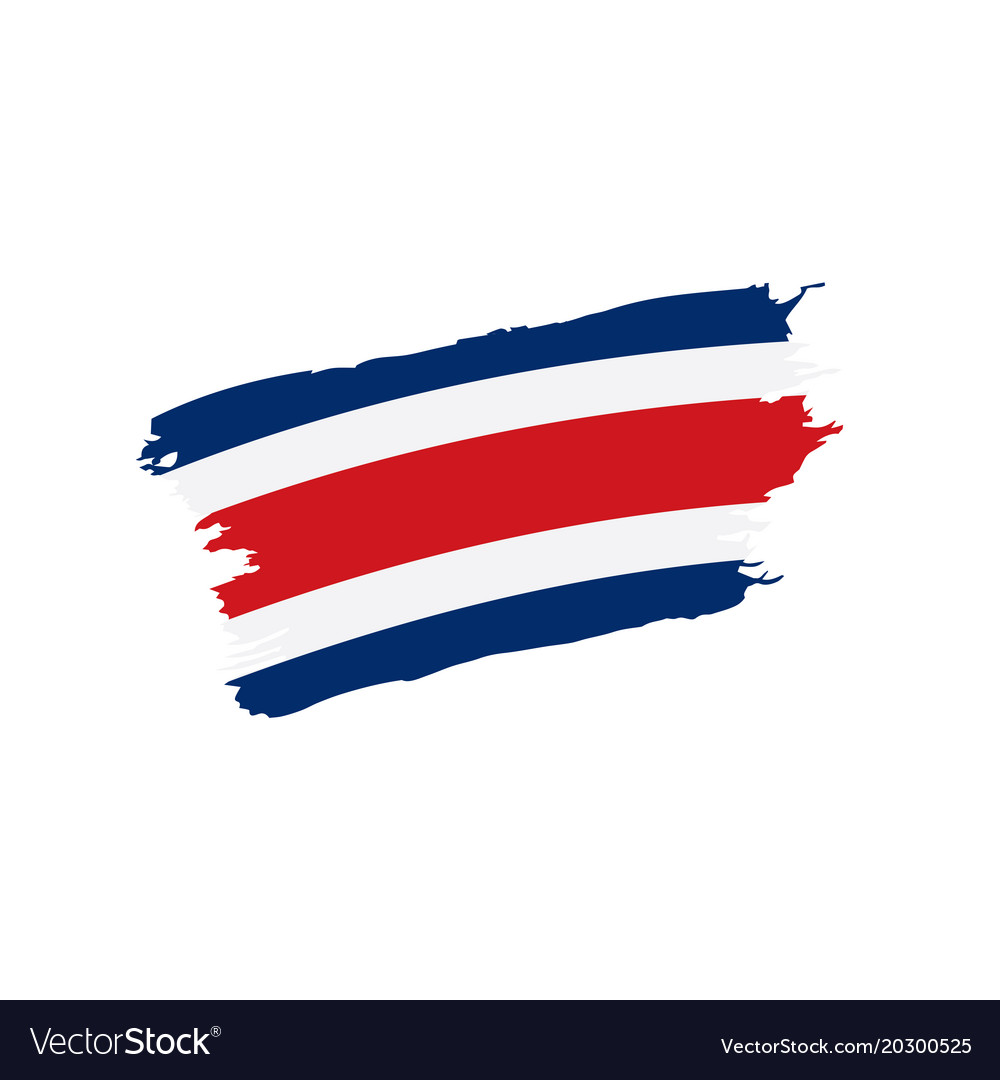 Costa rica flag Royalty Free Vector Image - VectorStock