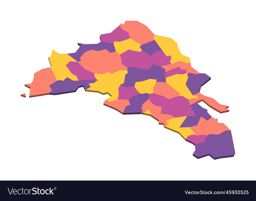 Dominican republic political map of administrative