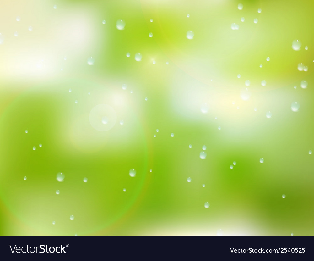 Natural water drops on glass plus eps10 Royalty Free Vector