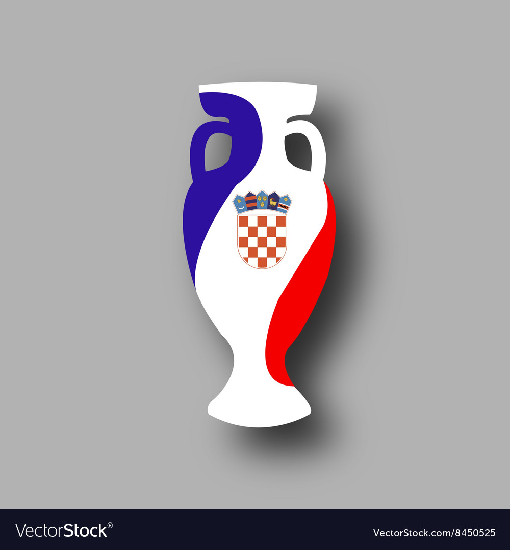 Sport competition cup croatia participant Vector Image