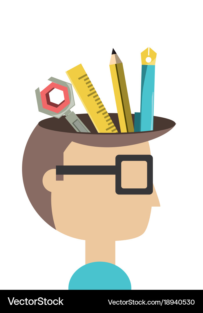 Creative process design Royalty Free Vector Image
